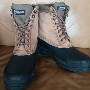 Eddie Bauer Men's fur lined Winter Boots, sz 12